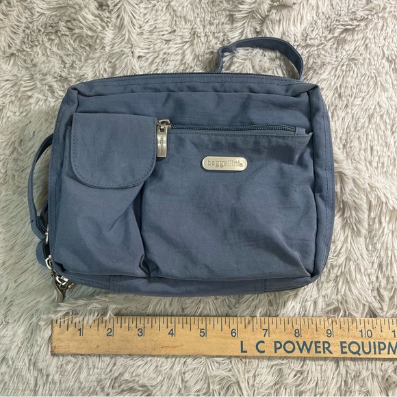 Baggallini Handbags - Baggallini Purple with Green Lining Crossbody/Belt Bag